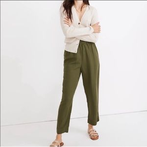 Madewell Tapered Huston Pull-On Crop Pants